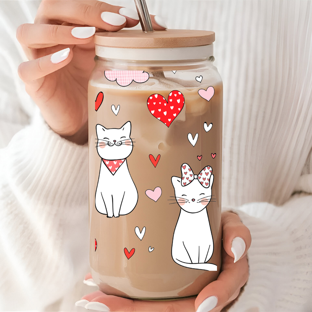 Verre à café mignons chats St-valentin, Cadeau parfait pour amoureux des chats pour la St-Valentin