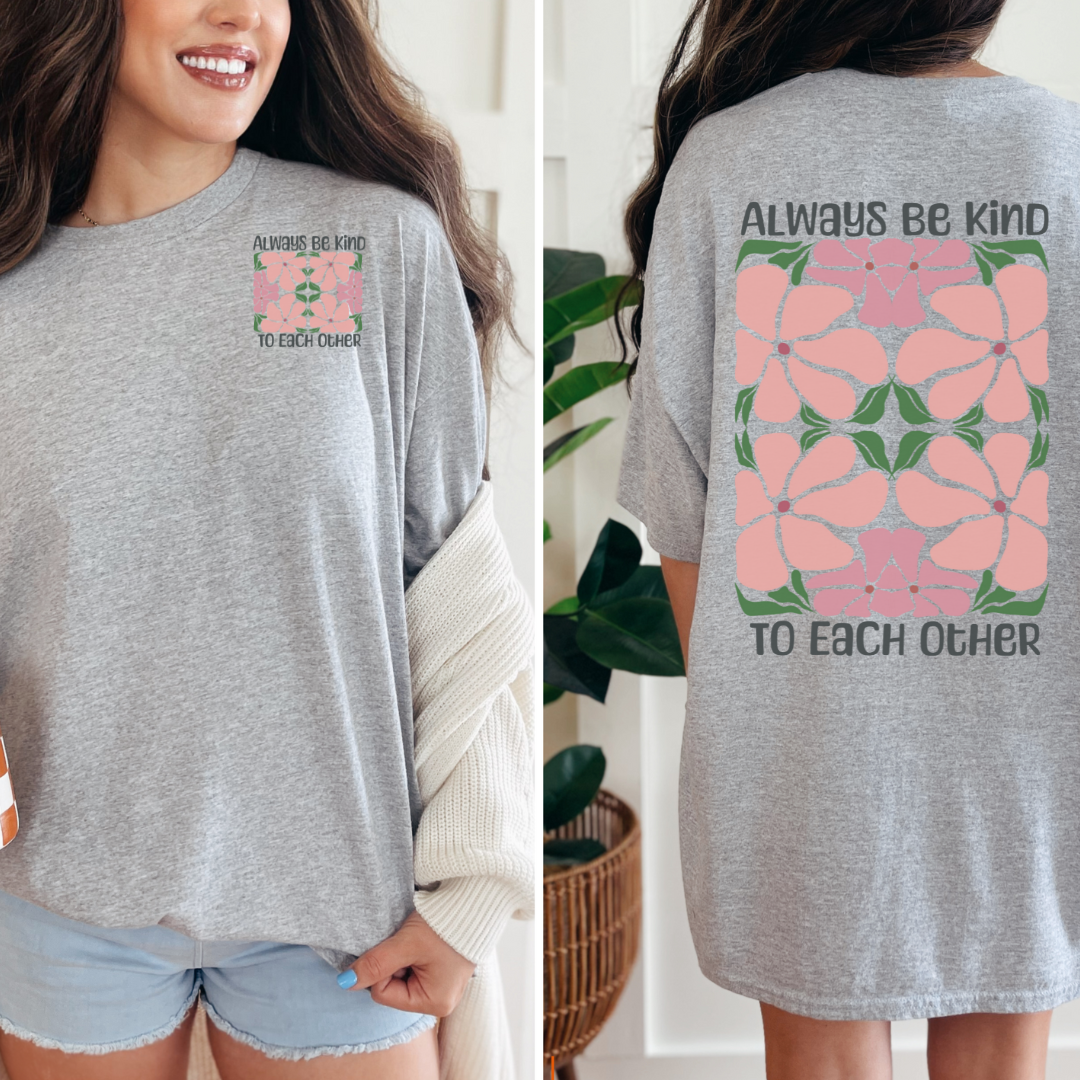 T-Shirt floral style bohème, botanique, motivant