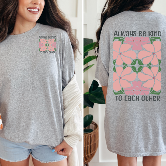 T-Shirt floral style bohème, botanique, motivant