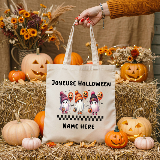 Sac Fourre-Tout Fantômes d'halloween personnalisable