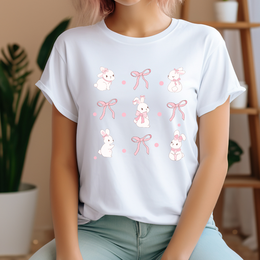 T-shirt Lapin Coquette, Cadeau coquette, Mignon chandail lapins
