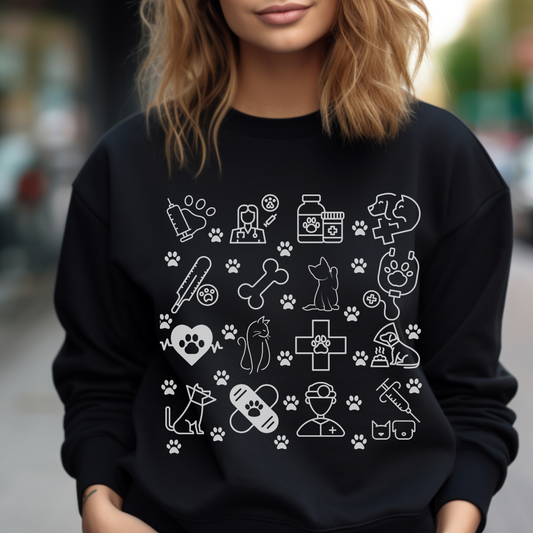 Chandail Vétérinaire, Assistante vétérinaire, tech vétérinaire