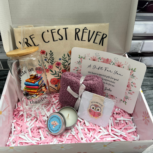 Coffret cadeau pour amoureux de lecture