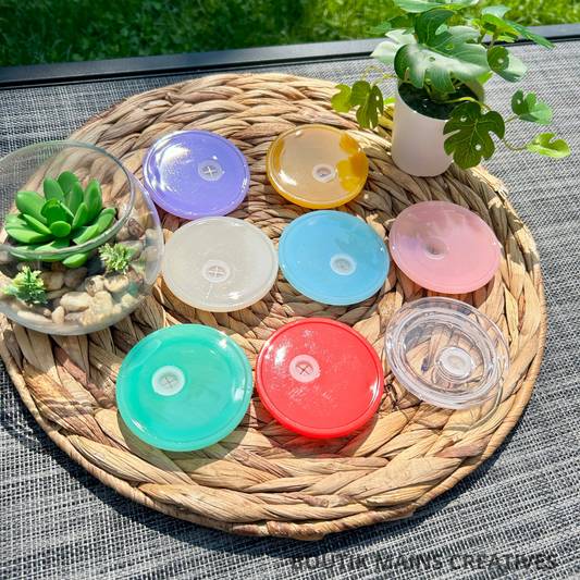 Couvercles pour verre à café 16 oz (590 ml) en plastiques de couleurs variés