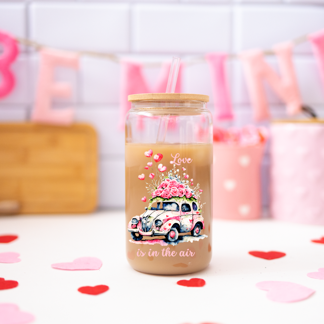 Verre à café St-Valentin l'amour est dans l'air, Cadeau pour St-Valentin
