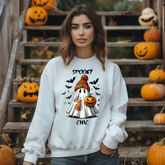 Sweatshirt Fantôme d'halloween spooky, Cadeau pour halloween