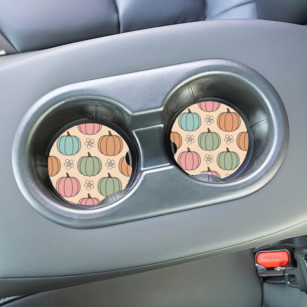 Sous-verres d'halloween pour auto, accessoires pour porte-gobelets de voiture