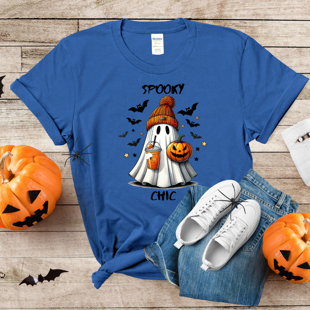 T-shirt Fantôme d'halloween spooky, Cadeau pour amoureux Halloween