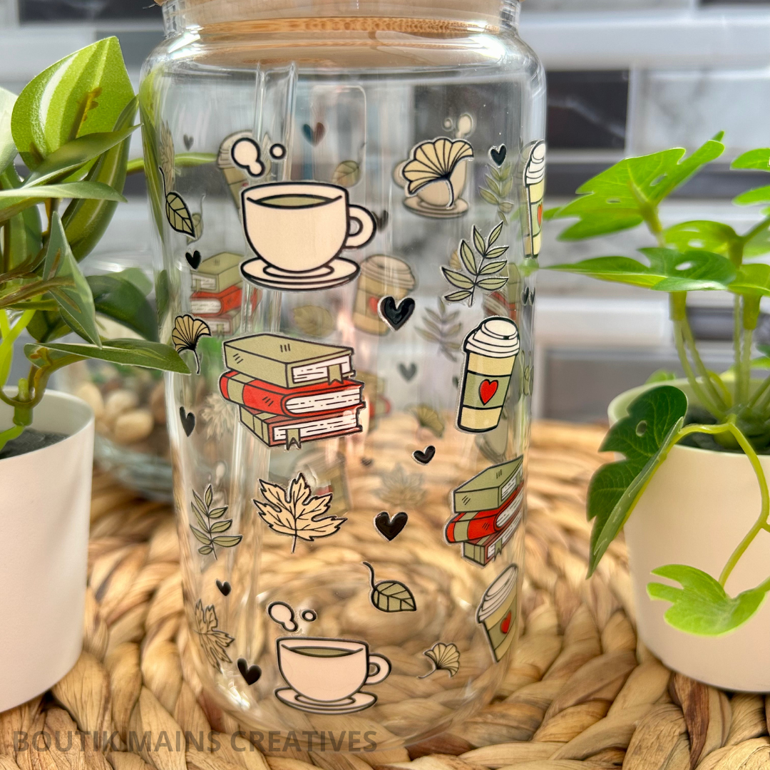 Verre Libbey cup Livres et café, Cadeaux pour lecteur, Tasse pour club de lecture