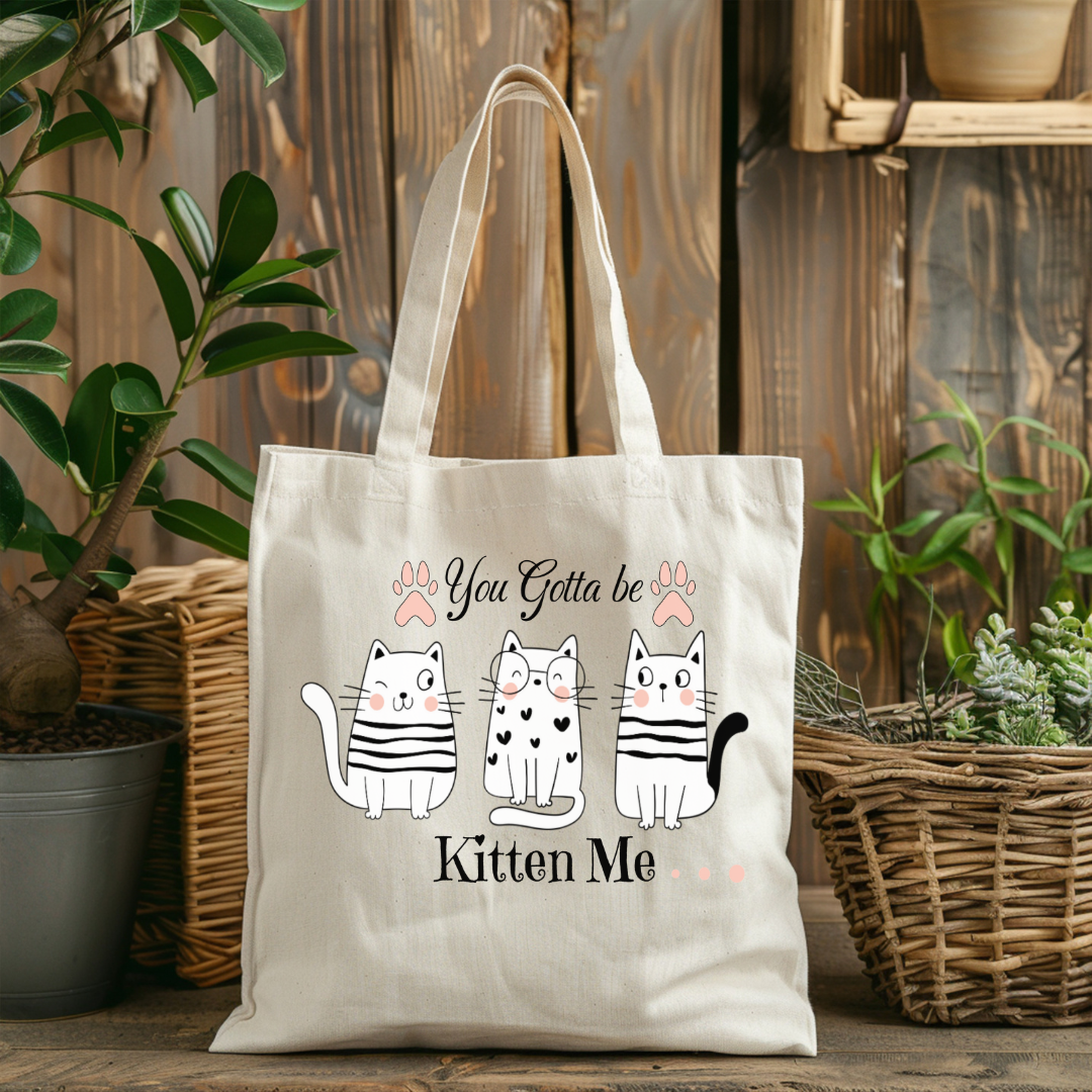 Cat Lover Tote Bag, Funny Cats