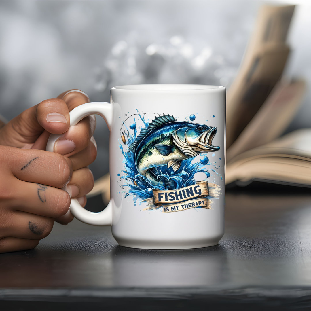 Tasse à café pour amoureux de la pêche, Cadeau pour pêcheur