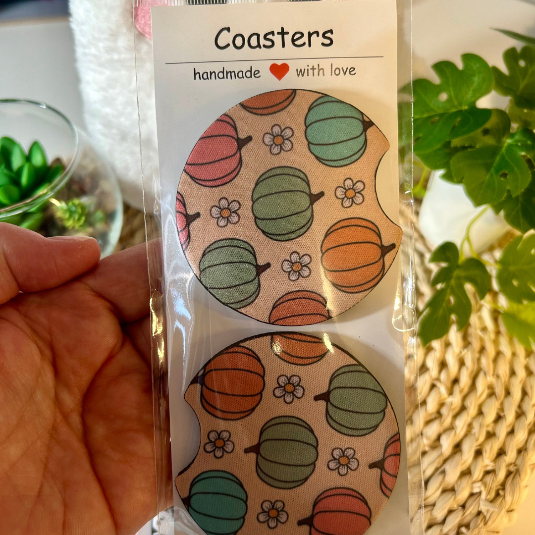 Halloween Collection Car Coasters - Set of 2