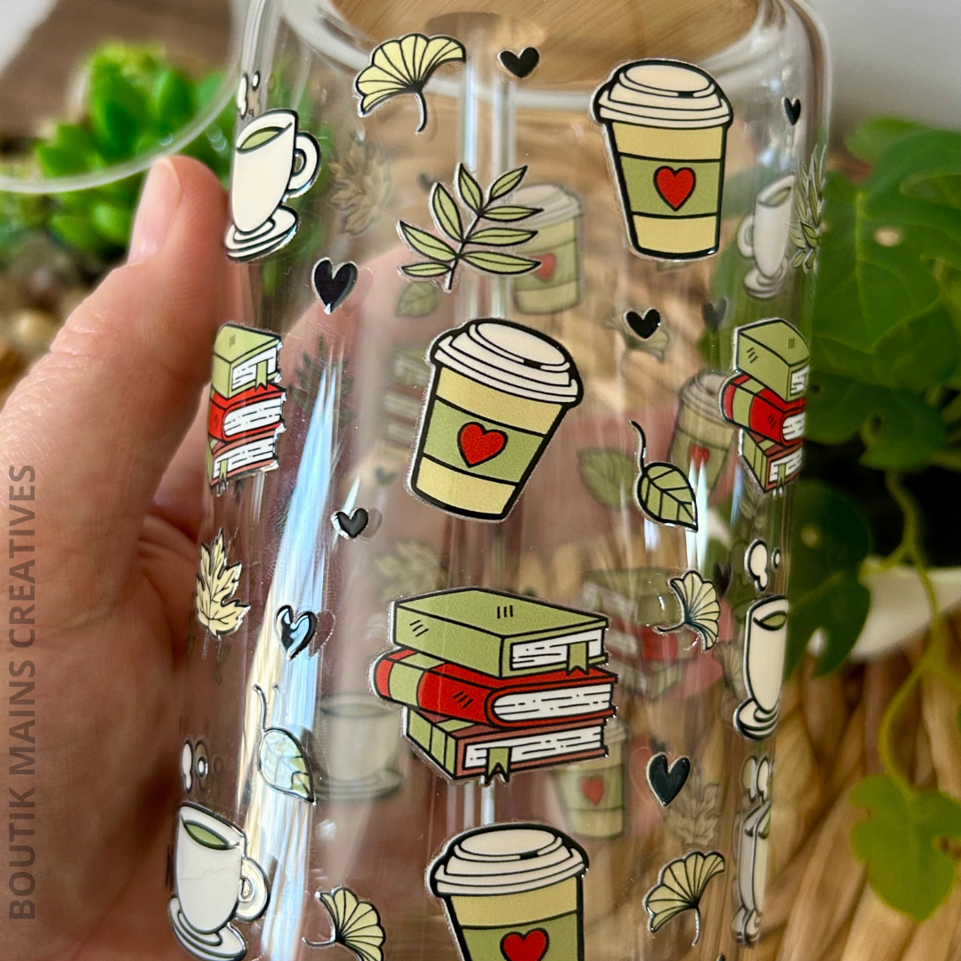 Verre Libbey cup Livres et café, Cadeaux pour lecteur, Tasse pour club de lecture