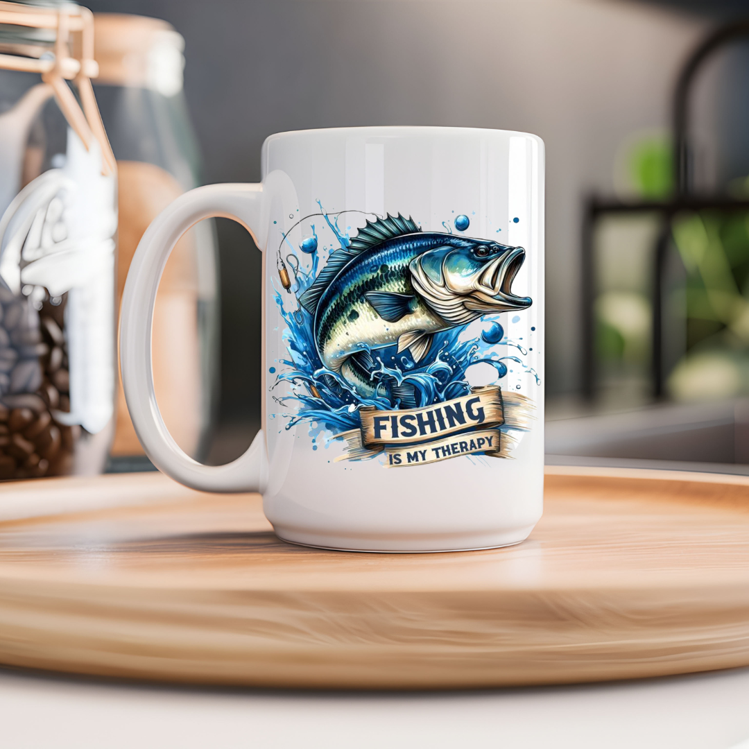 Tasse à café pour amoureux de la pêche, Cadeau pour pêcheur