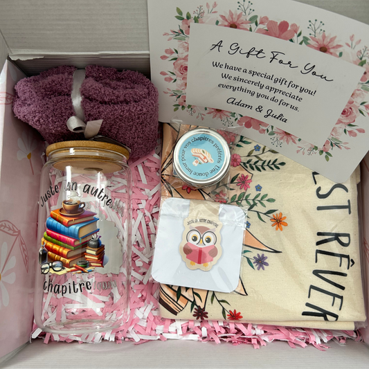 Coffret cadeau pour amoureux de lecture