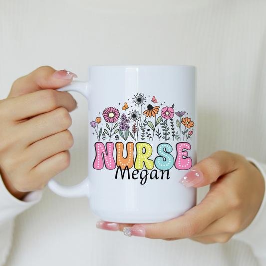 Tasse à café personnalisable pour infirmièreCadeau nouvelle diplômée, Tasse retraitée infirmière, Cadeau pour amie infirmière