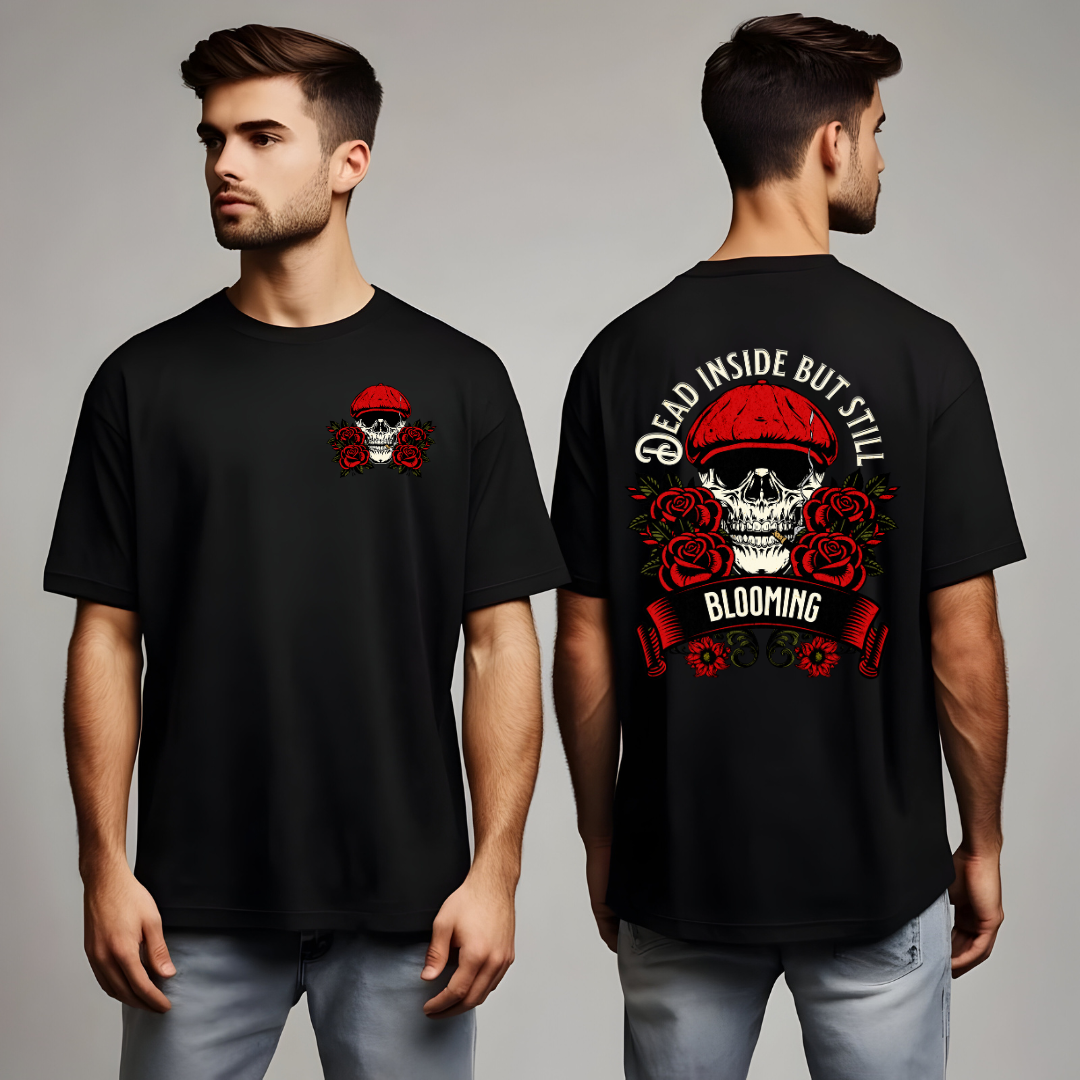 Smoking Skull and Roses T-shirt, Floral Skull shirt, Sarcastic Shirt