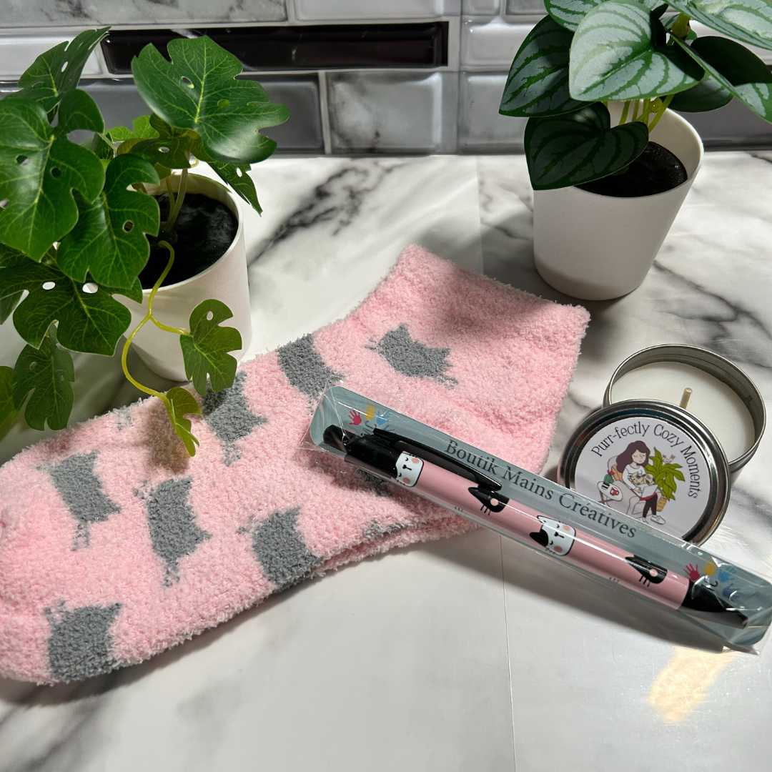 Coffret cadeau pour amoureux des chats, cadeau thème chat, cat mom gift box,