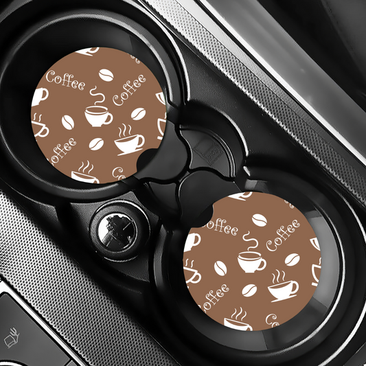 Sous-verres pour auto jolies tasses à  café, Cadeau pour amateur de café
