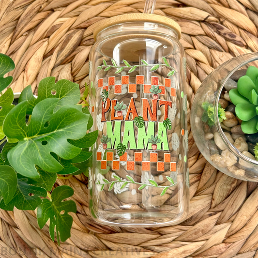 Verre à café glacé  pour Maman de plantes style Rétro