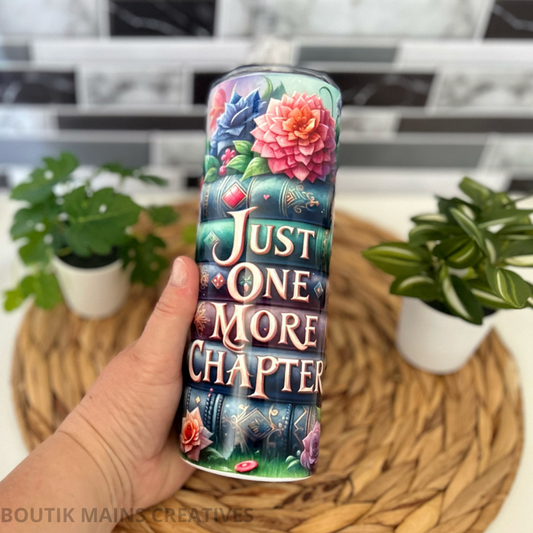 Tumbler pour amoureux de lecture style Boho Floral, cadeau pour club de lecture