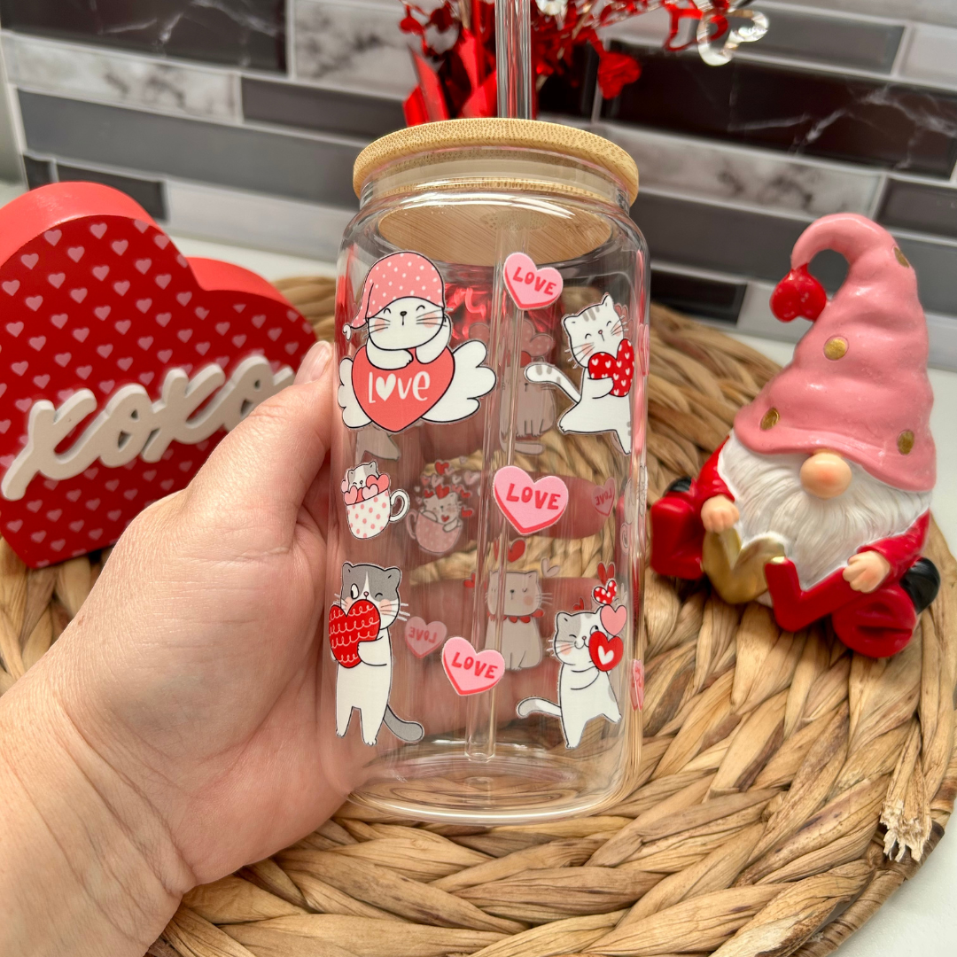 Verre à café mignons chats St-valentin, Cadeau parfait pour amoureux des chats pour la St-Valentin