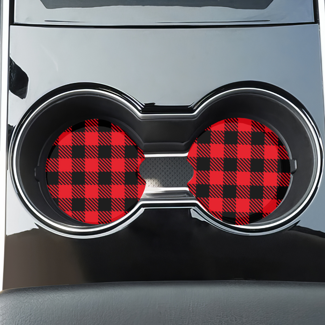 Sous-verres de Noël pour auto, accessoires pour porte-gobelets de voiture