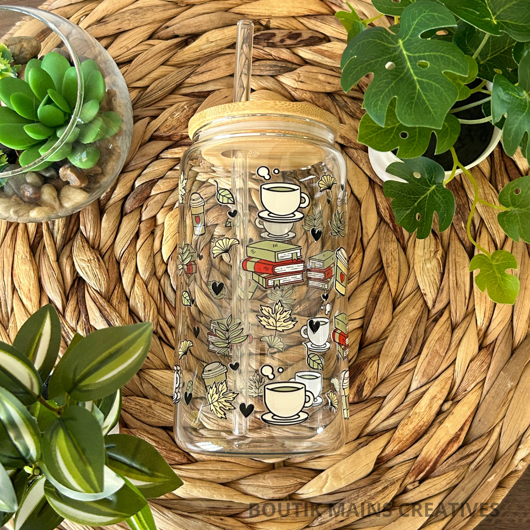 Verre Libbey cup Livres et café, Cadeaux pour lecteur, Tasse pour club de lecture