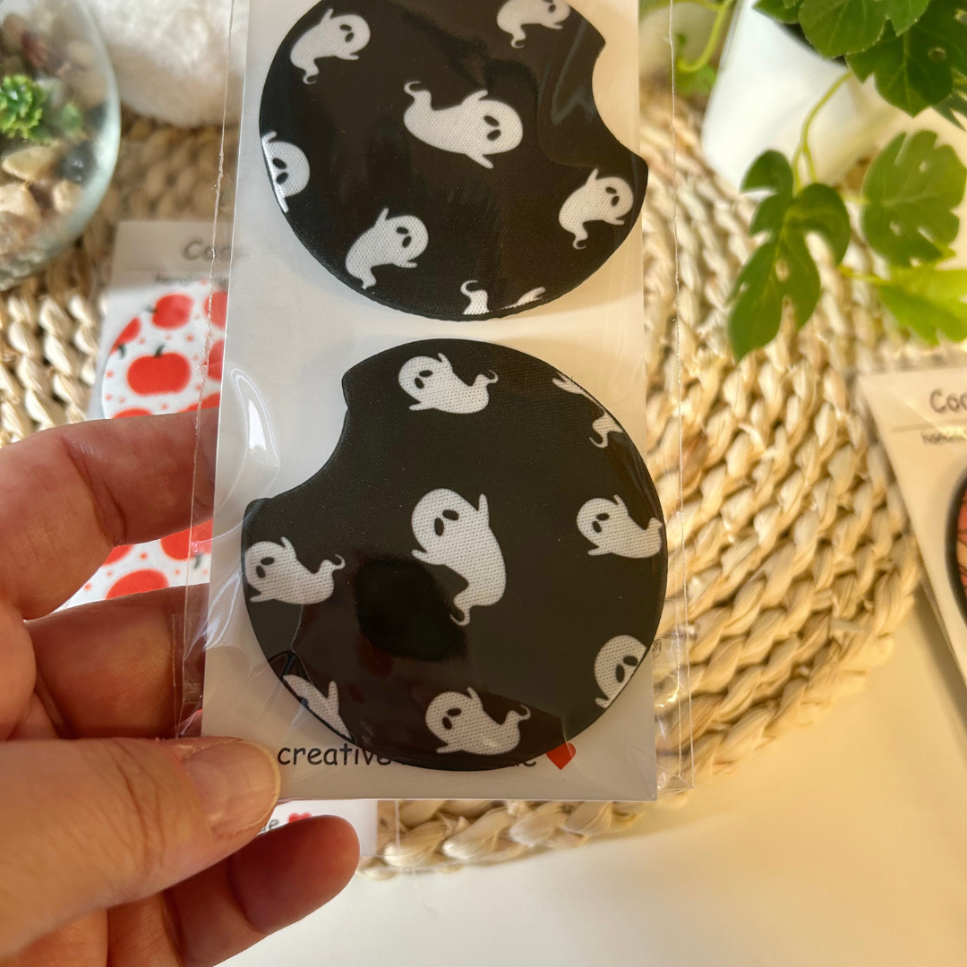 Sous-verres d'halloween pour auto, accessoires pour porte-gobelets de voiture