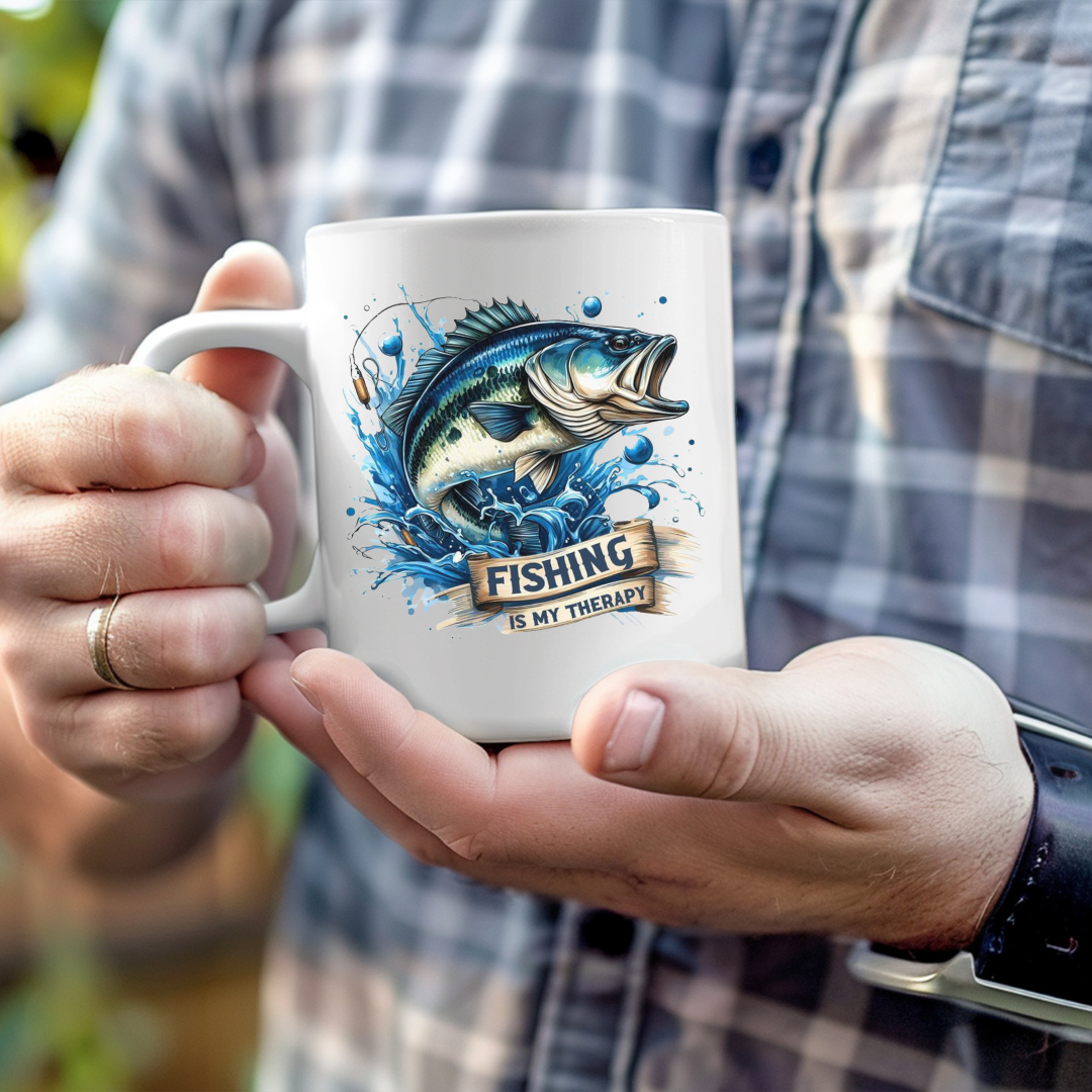 Tasse à café pour amoureux de la pêche, Cadeau pour pêcheur