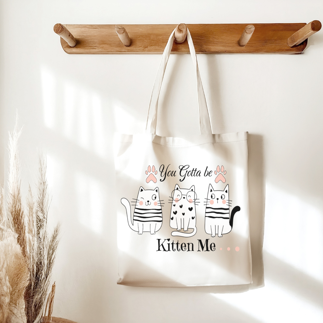 Cat Lover Tote Bag, Funny Cats