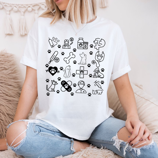T-shirt pour travailleur en santé animale, Cadeau pour diplômé vétérinaire