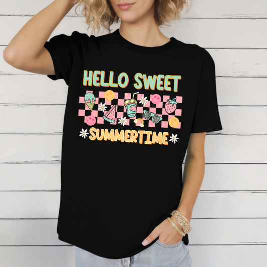 T-shirt d'été rétro plage,vacances, summer vibes