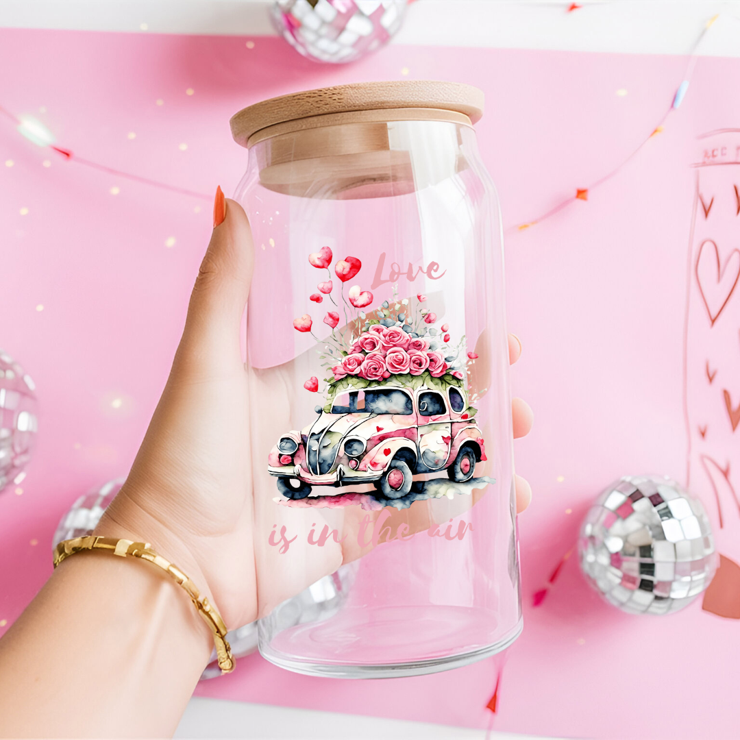 Verre à café St-Valentin l'amour est dans l'air, Cadeau pour St-Valentin