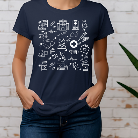 T-shirt pour travailleur de la santé, Chandail pour infirmière, Cadeau personnel médical