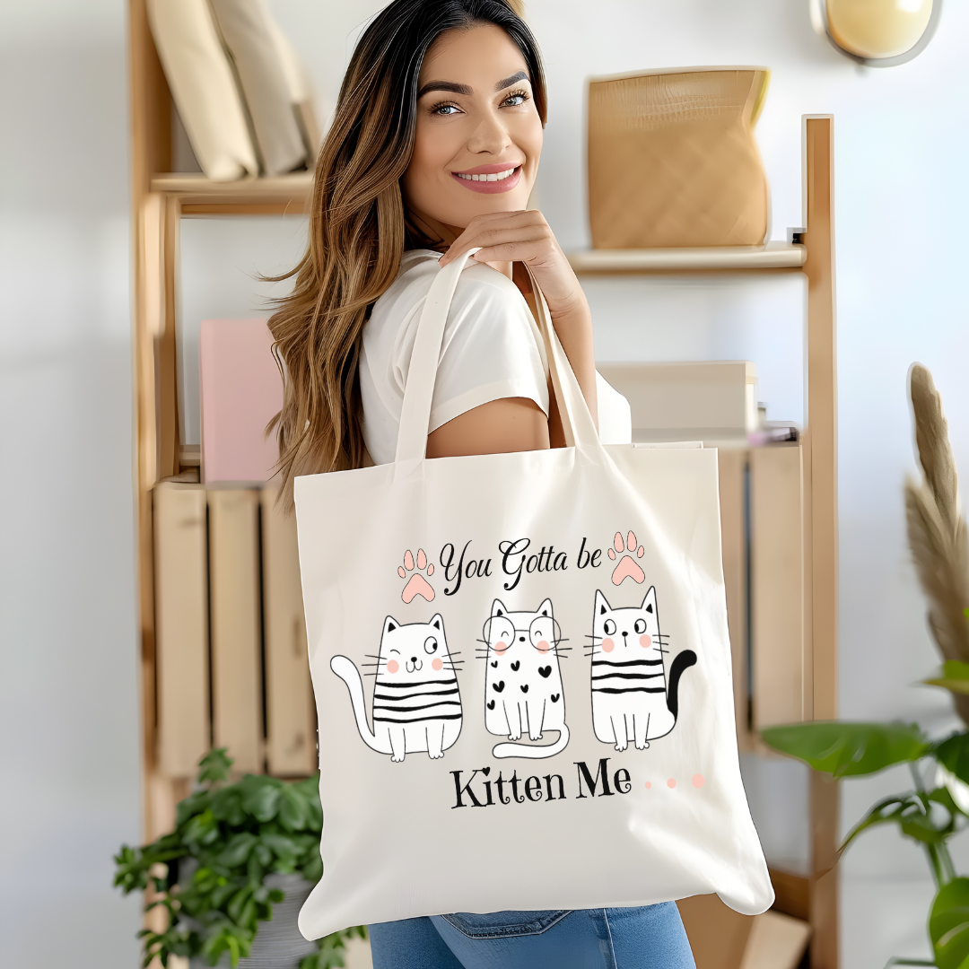 Cat Lover Tote Bag, Funny Cats