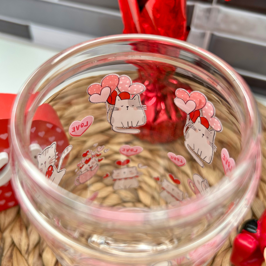 Verre à café mignons chats St-valentin, Cadeau parfait pour amoureux des chats pour la St-Valentin