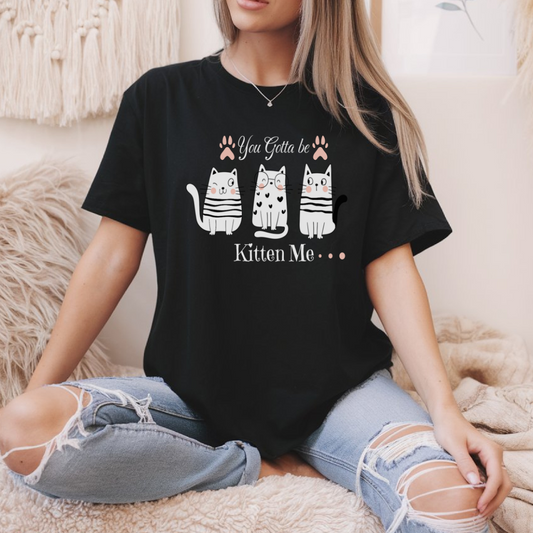 T-shirt drôles de chats mignons , cadeau amoureux des chats, humoristique