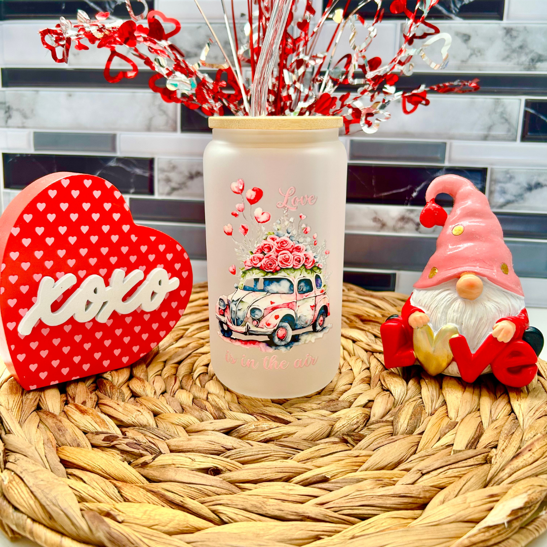 Verre à café St-Valentin l'amour est dans l'air, Cadeau pour St-Valentin