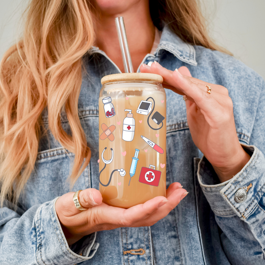 Verre à café glacé nurselife pour infirmière