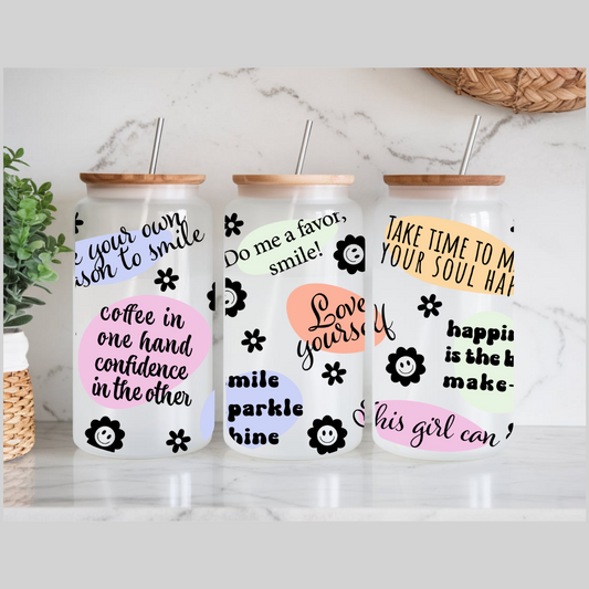 Verre à café à citations motivantes, tasse santé mentale, Self love cup