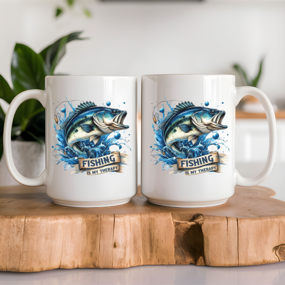 Tasse à café pour amoureux de la pêche, Cadeau pour pêcheur