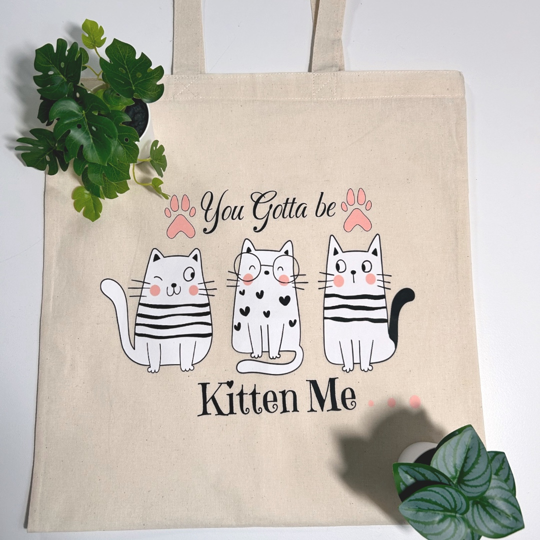 Cat Lover Tote Bag, Funny Cats