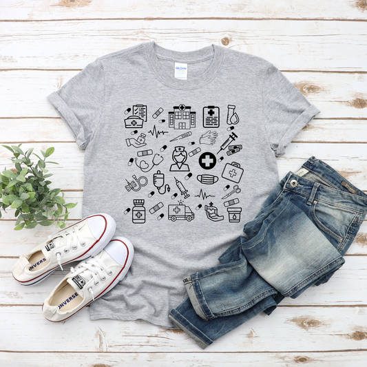 T-shirt pour travailleur de la santé, Chandail pour infirmière, Cadeau personnel médical