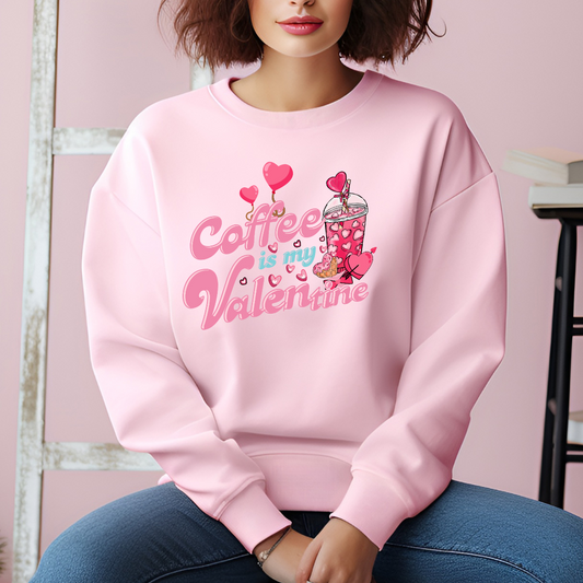Sweatshirt pour la  St-Valentin confortable pour amateurs de café , Sweatshirt pour amoureux  café glacé,