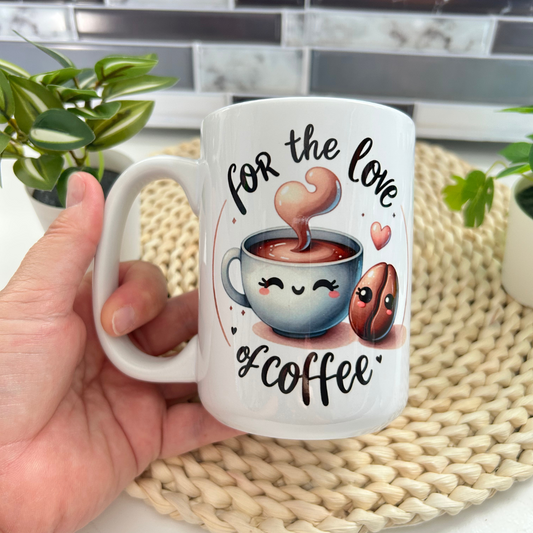 Tasse en céramique 15 oz, Mignon Café style Kawaii, cadeau pour amateur de café