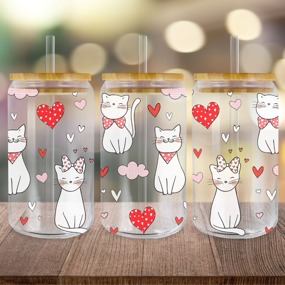 Verre à café mignons chats St-valentin, Cadeau parfait pour amoureux des chats pour la St-Valentin