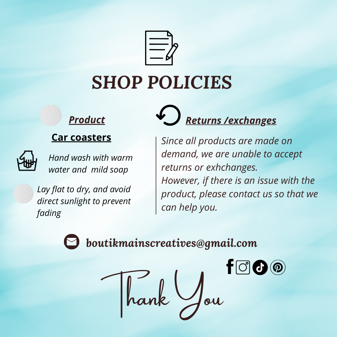 Sous-verres pour auto jolies tasses à  café, Cadeau pour amateur de café