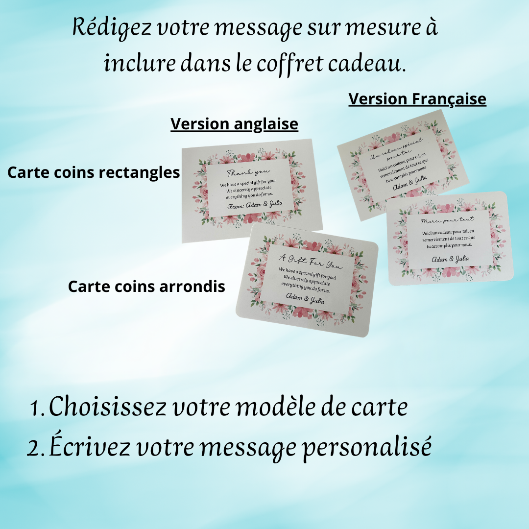 Coffret cadeau spa détente,cadeau remerciements, coffret cadeau self-care,