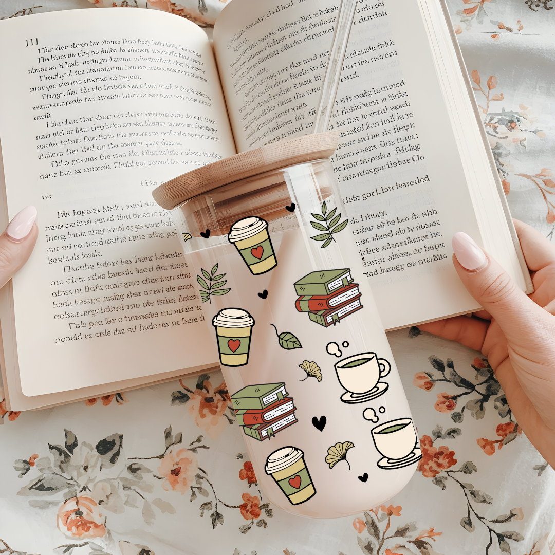 Verre Libbey cup Livres et café, Cadeaux pour lecteur, Tasse pour club de lecture